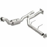 MagnaFlow direct-fit catalytic converter for 2017-2018 Ford F-150 3.5 inch inlet/outlet stainless steel CARB compliant OBDII 52592