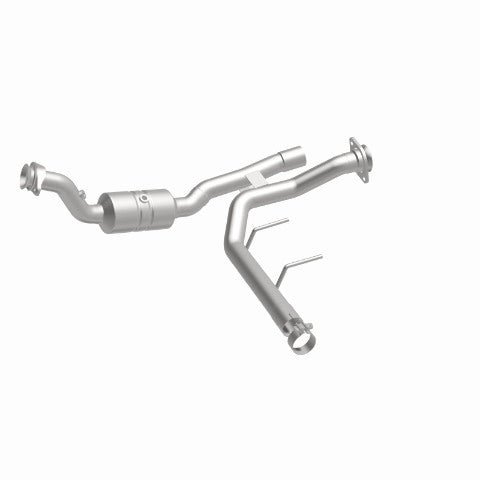 MagnaFlow direct-fit catalytic converter for 2017-2018 Ford F-150 3.5 inch inlet/outlet stainless steel CARB compliant OBDII 52592