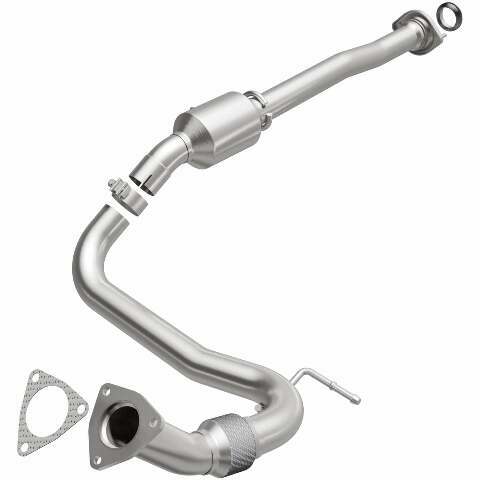 MagnaFlow direct-fit catalytic converter fits 2015-2017 Chevrolet Colorado and GMC Canyon, this and 2015 Colorado 2.5 2.5 inch inlet/outlet stainless steel CARB compliant 52609