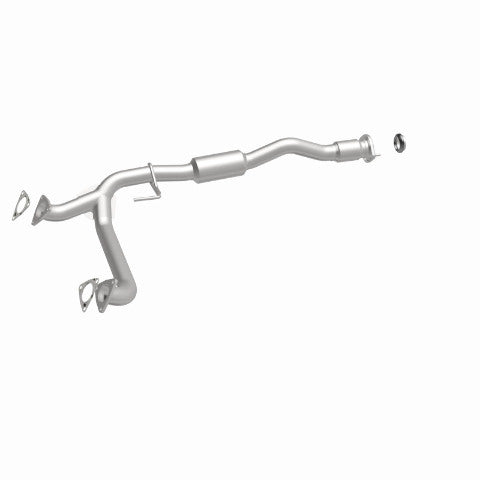 MagnaFlow direct-fit catalytic converter fits 2015-2017 Chevrolet Colorado and GMC Canyon, this and 2015 Colorado 3.6 3.6 inch inlet/outlet stainless steel CARB compliant 52612