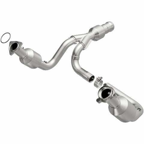 MagnaFlow direct-fit catalytic converter fits 2015-2017 GMC Yukon XL, 2015-2016 Cadillac Escalade, and more, this and 2015 Escalade 6.2 stainless steel CARB compliant 52617