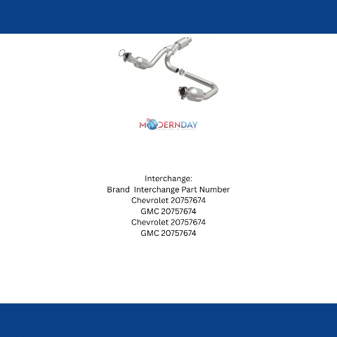 MagnaFlow direct-fit catalytic converter for 2014-2018 Chevy Sierra 1500 stainless steel CARB compliant