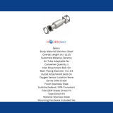 2011 Sorento 3.5 Underbody Direct-Fit Catalytic Converter 52644 Magnaflow