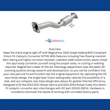 MagnaFlow direct-fit catalytic converter for 2013-2017 Nissan Sentra 1.8 inch inlet/outlet stainless steel CARB compliant 52709