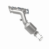 MagnaFlow direct-fit catalytic converter fits 2009-2011 Hyundai Genesis and 2013-2016 Hyundai Genesis Coupe, this and 2009-2011 Genesis 3.8L stainless steel CARB compliant 52778