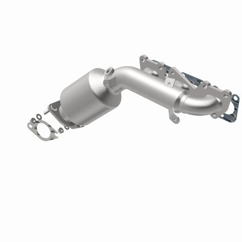 MagnaFlow direct-fit catalytic converter fits 2009-2011 Hyundai Genesis and 2013-2016 Hyundai Genesis Coupe, this and 2009-2011 Genesis 3.8L stainless steel CARB compliant 52779