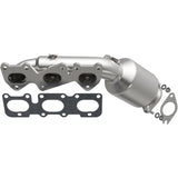 MagnaFlow direct-fit catalytic converter fits 2009-2011 Hyundai Genesis and 2013-2016 Hyundai Genesis Coupe, this and 2009-2011 Genesis 3.8L stainless steel CARB compliant 52779