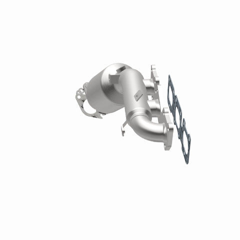MagnaFlow direct-fit catalytic converter fits 2009-2011 Hyundai Genesis and 2013-2016 Hyundai Genesis Coupe, this and 2009-2011 Genesis 3.8L stainless steel CARB compliant 52779