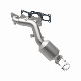 MagnaFlow direct-fit catalytic converter fits 2011-2014 Hyundai Genesis and 2016 Kia K900, this and 2011-2014 Genesis 3.8L stainless steel CARB compliant 52784