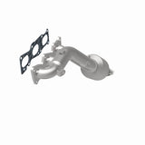 MagnaFlow direct-fit catalytic converter fits 2011-2014 Hyundai Genesis and 2016 Kia K900, this and 2011-2014 Genesis 3.8L stainless steel CARB compliant 52784