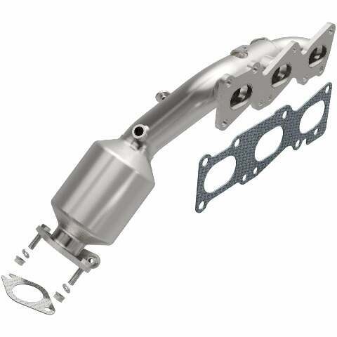 MagnaFlow direct-fit catalytic converter fits 2011-2014 Hyundai Genesis and 2016 Kia K900, this and 2011-2014 Genesis 3.8L stainless steel CARB compliant 52784