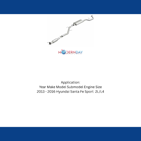 MagnaFlow direct-fit catalytic converter for 2013-2016 Hyundai Santa Fe stainless steel CARB compliant 52826