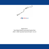 MagnaFlow direct-fit catalytic converter for 2013-2016 Hyundai Santa Fe stainless steel CARB compliant 52826