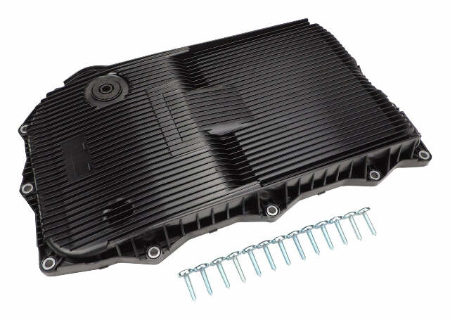 Fits 2014-2021 WK Grand Cherokee w/ 845RE Transmission Oil Pan; 52854834AB black