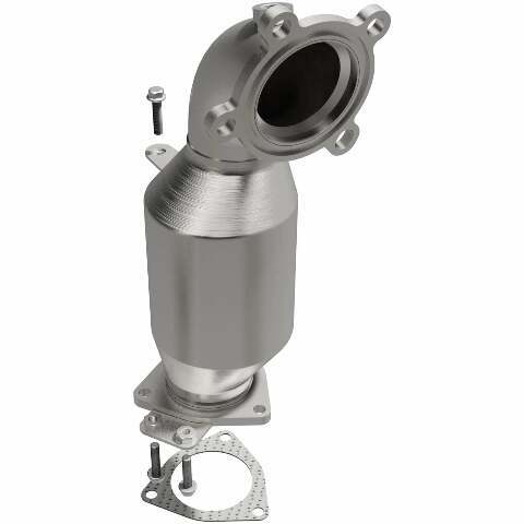 MagnaFlow direct-fit catalytic converter fits 2013-2016 Chevrolet Malibu and 2014-2015 Buick Regal, this and 2014-2015 Regal 2 stainless steel CARB compliant 52892