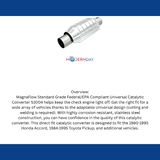 MagnaFlow universal catalytic converter stainless steel Federal EPA compliant OBDII 53004