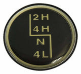 Jeep Plastic Black Shift Knob Insert - 53004376 53004377