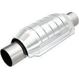 MagnaFlow universal catalytic converter 2.25 inch inlet/outlet stainless steel Federal EPA compliant OBDII 53005