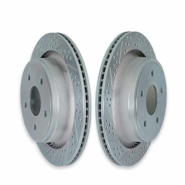 Fits 02-22 Ram Dodge 1500 Sport Rotors- Rear 53006-020 drilled and slotted
