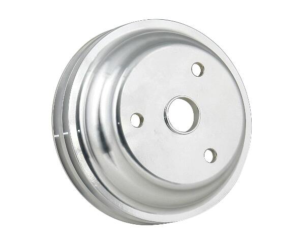 Mr. Gasket crank pulley aluminum double groove Chevy 5317