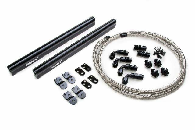 Holley EFI LS Hi-Flow Fuel Rail & Hose & Fittings Fits LS1/LS2/LS3/LS6/L99 intakes -534-210