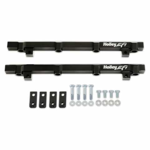 Holley EFI Fuel Rail Kit Lo-Ram-Gm Gen V Lt Single Inject 3/4-16 (-8An) O-Ring Port-534-269