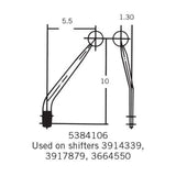 Hurst Competition/Plus Shifter Stick - 5384106