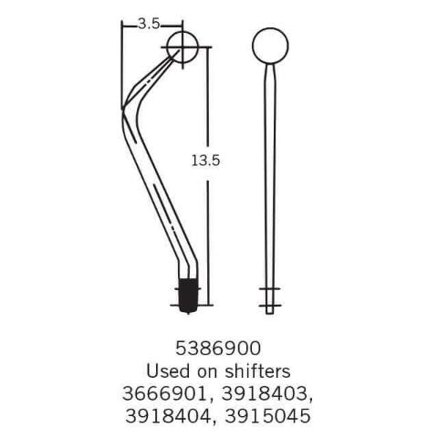 Hurst Competition/Plus Shifter Stick - 5386900