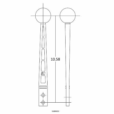 Hurst Billet/Plus Shifter Stick - 5389022