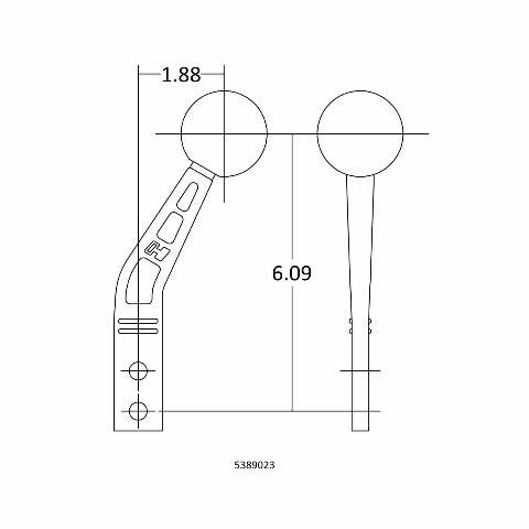 Hurst Billet/Plus Shifter Stick - 5389023