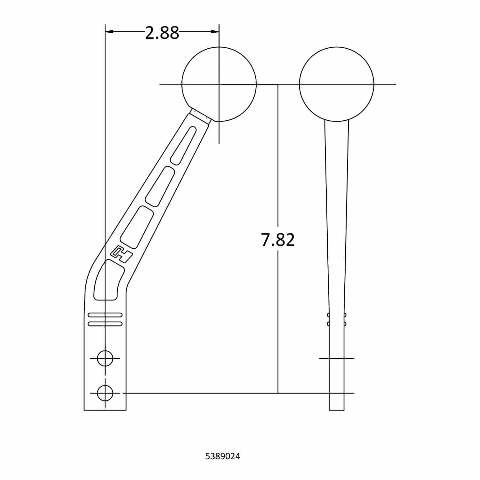 Hurst Billet/Plus Shifter Stick - 5389024