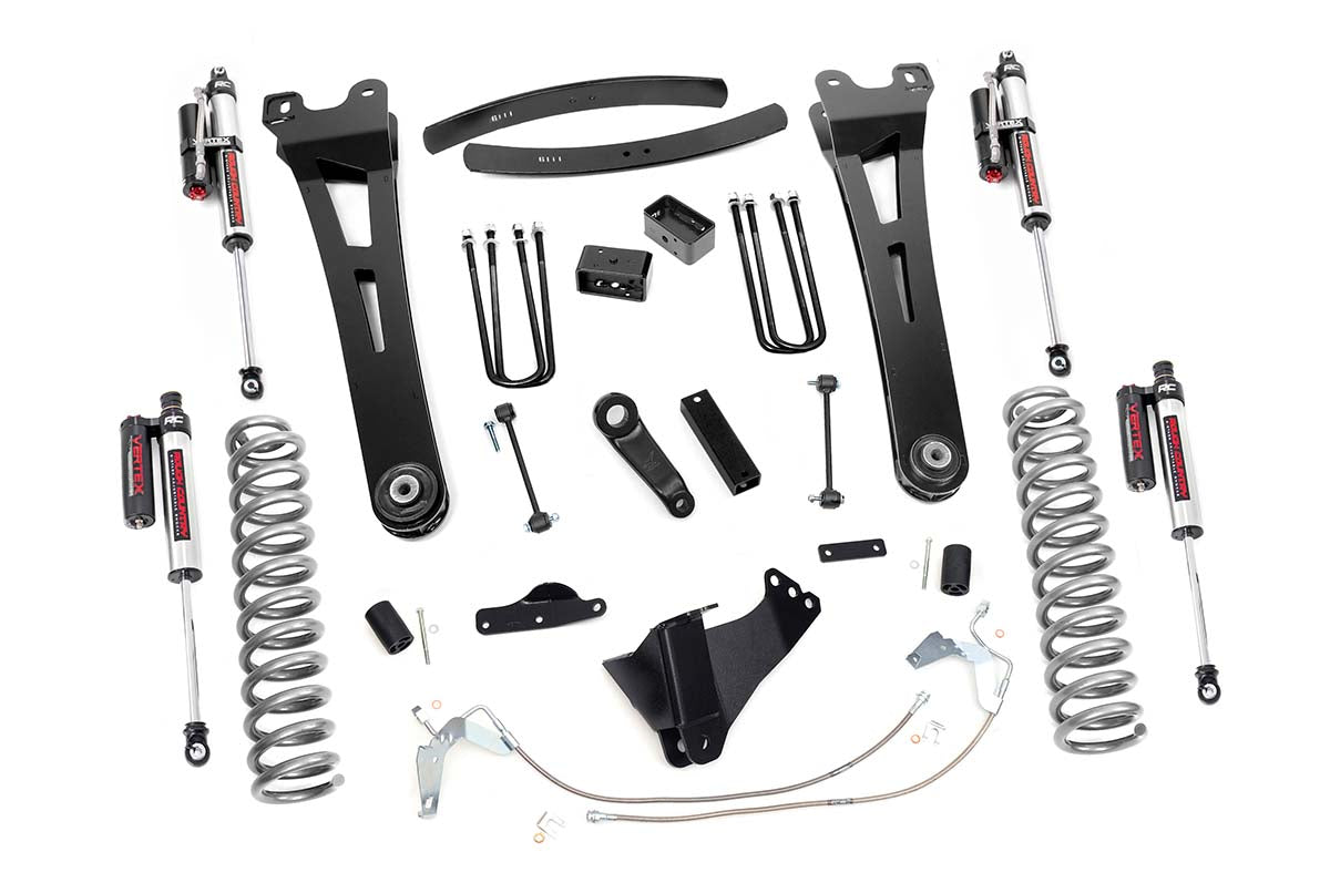 Fits Ford F-250/F-350 SD (08-10) 6" Lift Kit; Gas; Radius Arm; Vertex; 53950