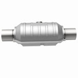 MagnaFlow universal catalytic converter with sensor port mid-bed 1.75 inch inlet/outlet stainless steel CARB compliant OBDII 54053