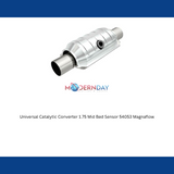 MagnaFlow universal catalytic converter with sensor port mid-bed 1.75 inch inlet/outlet stainless steel CARB compliant OBDII 54053