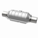 MagnaFlow universal catalytic converter with sensor port mid-bed 2.25 inch inlet/outlet stainless steel CARB compliant OBDII 54055