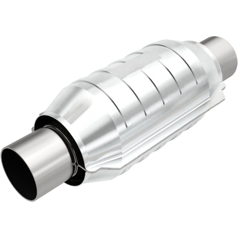 MagnaFlow universal catalytic converter 2.5 inch inlet/outlet stainless steel CARB compliant OBDII 54306