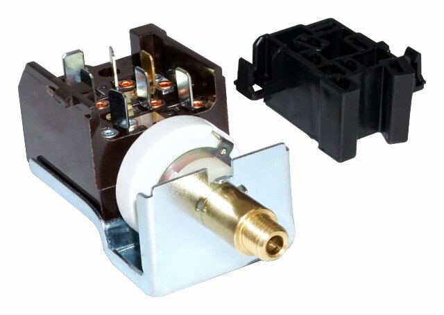 Vintage - Plastic headlight assembly Switch Kit - 5450558K steel black