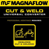 MagnaFlow universal catalytic converter 3 inch inlet/outlet stainless steel CARB compliant 5451309