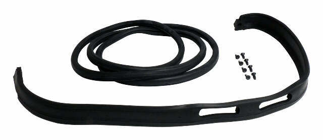 Windshield Frame Weatherstrip Kit for 1976-1986 Jeep CJ-5, CJ-7, & CJ-8 - 5453950K steel black