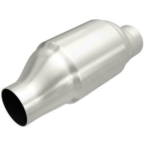 MagnaFlow universal catalytic converter 2.5 inch inlet/outlet stainless steel CARB compliant OBDII 54906