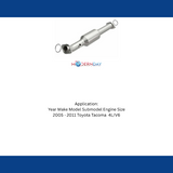 MagnaFlow direct-fit catalytic converter for 2005-2011 Toyota Tacoma 4.0L stainless steel CARB compliant 5491661