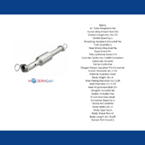 MagnaFlow direct-fit catalytic converter for 2005-2011 Toyota Tacoma 4.0L stainless steel CARB compliant 5491661