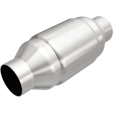 MagnaFlow universal catalytic converter 2.25 inch inlet/outlet stainless steel CARB compliant 54955