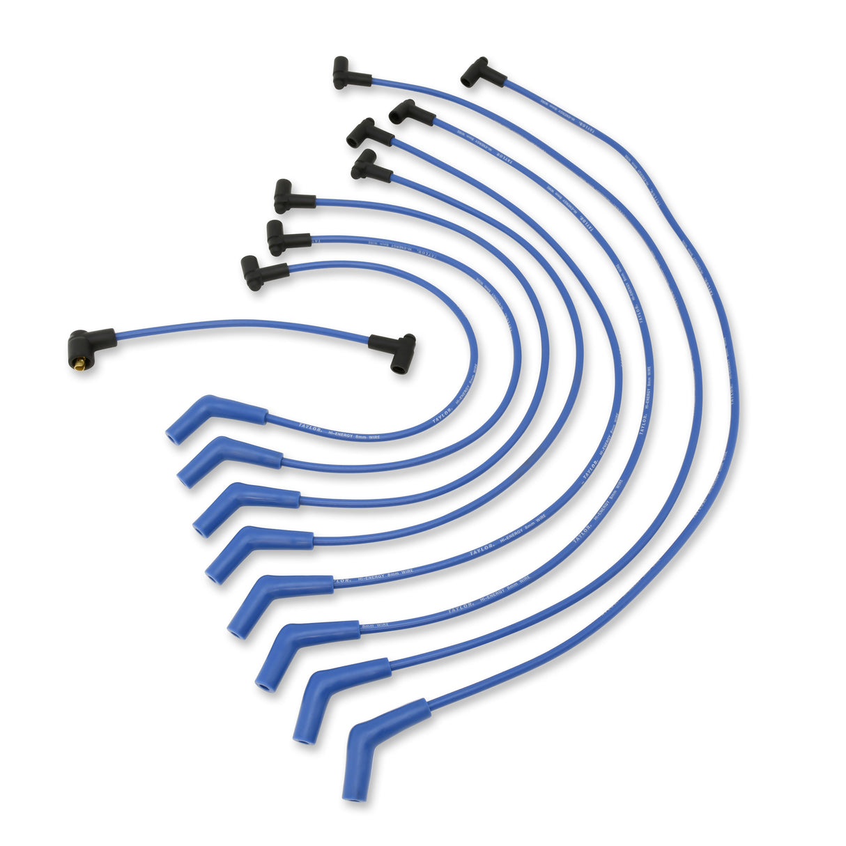 Spark Plug Wire Set Universal 8mm Silicone 5000 ohm/ft Hi Energy Blue 64601
