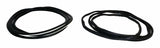 Windshield Weatherstrip & Molding Kit for 1997-2006 Jeep Wrangler TJ Wrangler - 55176430K black