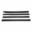 Fits 1984-1996 Jeep Cherokee XJ Cherokee w/ 4 Doors Door Window Belt Kit; 55235408K4 black