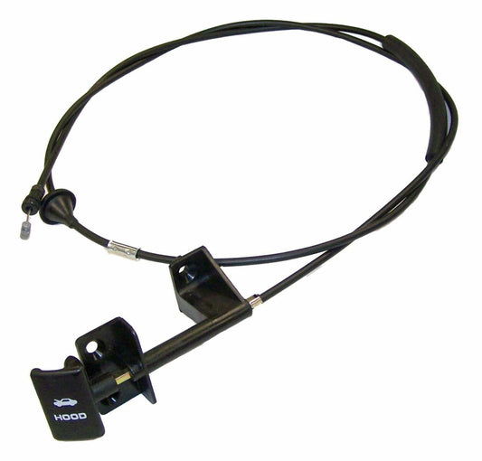 Crown Automotive - Metal Black Hood Release Cable - 55235483AD