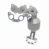 MagnaFlow direct-fit catalytic converter fits 2004-2006 Lexus ES330, 2004-2008 Toyota Solara, and more, this and 2004 Lexus ES330 3.3L stainless steel CARB compliant 5531610