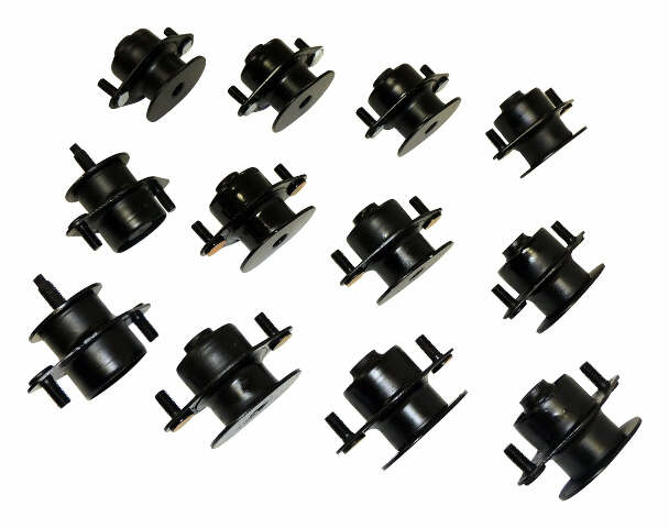 Jeep Metal Black Body Mount Kit - 55366676K4