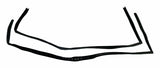 Door Glass Seal Kit for 1997-2006 Jeep Wrangler TJ Wrangler w/ Full Steel Doors - 55395174K black